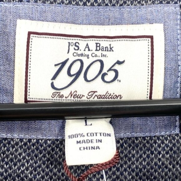 JOS A BANK 1905 Collection Stripe Lapel Sweater - Picture 3 of 5